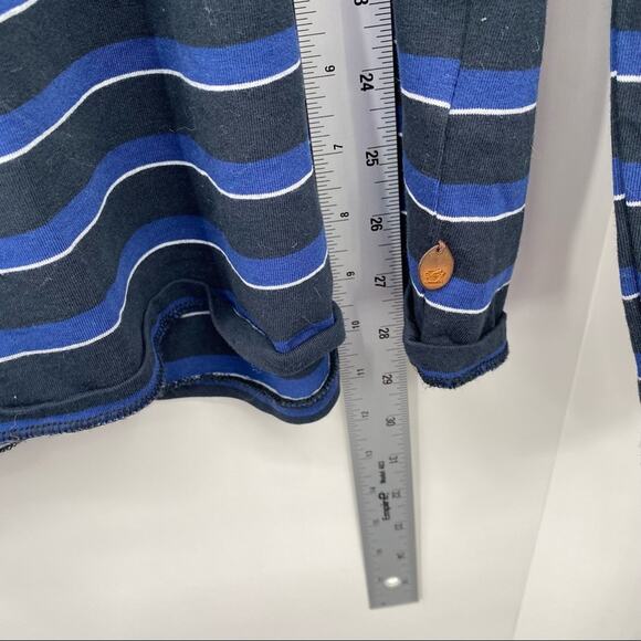 Scotch & Soda Women's Blue Black Striped Long Sleeve Top M - Picture 7 of 7